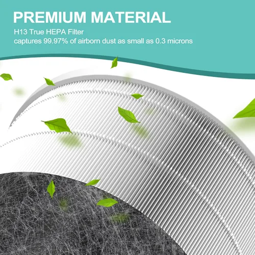 Miniatura 4 de HP202 Filtro de repuesto compatible con Shark HP201, HP202, HP302 UA205, AP1000 y para purificador de aire Shark HC501, HC502 MAX, filtro HEPA