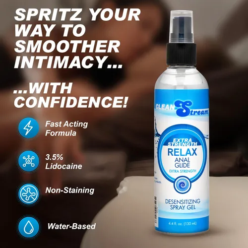 Miniatura 3 de CleanStream Relax Lubricante Desensibilizante Botella de 4.4 Onzas Líquidas, Fórmula Líquida a Base de Agua Sin Fragancia, Brinda Comodidad
