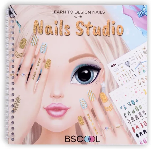 Miniatura 12 de BSCOOL Nails Studio Learn to Design Nails Activity Book for Girls Ages 5+ – 2 Pack – Nail Art Sticker Design Book with Guides – Creative Birthday