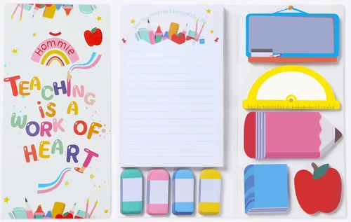 Miniatura 8 de Hommie Set de notas adhesivas de perro, pestañas divisoras de notas adhesivas para planificador, 300 hojas, marcadores de animales bonitos
