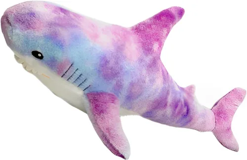 Miniatura 10 de Peluche de tiburón gigante de 39.4 pulgadas, almohada de tiburón de peluche súper suave y linda, decoración de habitación para niños y niñas, regalo