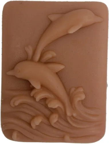 Miniatura 2 de Molde de jabón de silicona con relieve de delfín hecho a mano para decoración de jabón, moldes de velas de yeso para manualidades, fondant, tartas