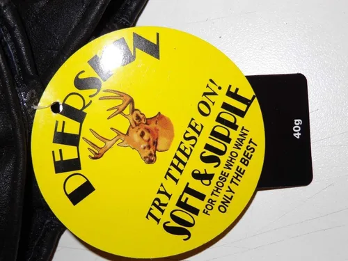 Miniatura 3 de Guantes de conducción de cuero negro sin forro con cremallera superior