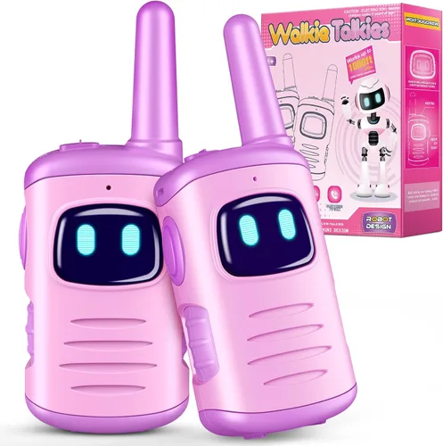 Miniatura 10 de Walkie Talkies de juguete para niños: comedyfun Mini Robots Walkie Talkies paquete de 2 regalos de Navidad y cumpleaños para niños de 3, 4, 5, 6, 7