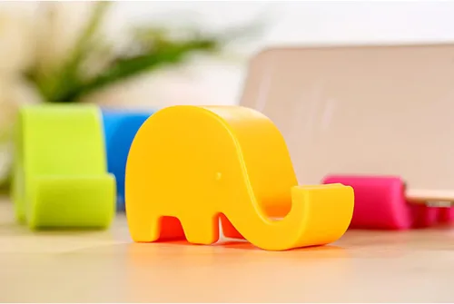 Miniatura 3 de Soporte de teléfono celular de elefante para teléfono celular, diseño de elefante, lindo elefante para teléfono celular, soporte de plástico