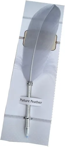 Miniatura 12 de SpyShop Bolígrafo de plumas, tinta negra, pluma vintage, pluma chapada refinada, bolígrafo para escritura escolar, regalo de boda, bolígrafo de Negro