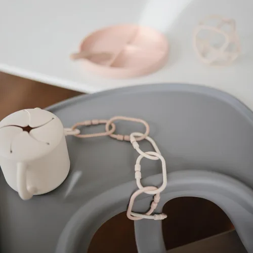 Miniatura 4 de mushie - Juego de anillos de cadena para bebé 12 unidades Juego de conexión multiuso para cochecito y asiento de coche
