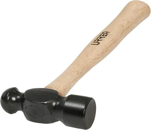 Miniatura 5 de URREA 1308PN - Martillo de bola de 8 onzas con cabeza forjada y mecanizada y mango ergonómico de roble