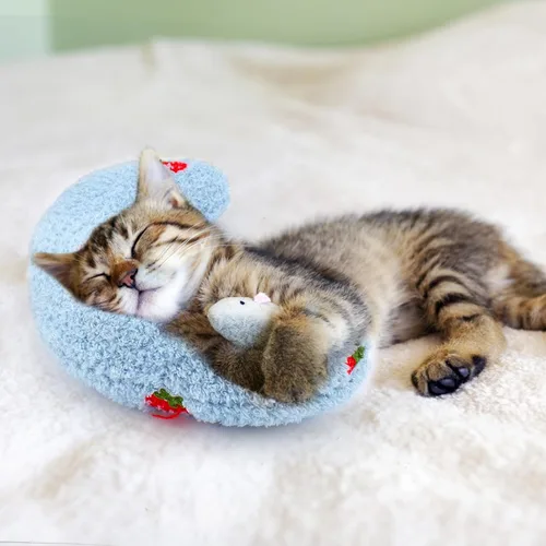 Miniatura 6 de Almohada para Perros Mity Rain, Almohada de Alivio de la Ansiedad para Perros, Almohada Ultra Suave de Alta Densidad Calmante para Alivio de Azul