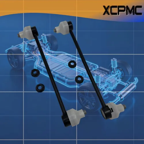 Miniatura 7 de K750523 Kit de enlace de extremo de barra estabilizadora de balancín delantera, 2 piezas, repuesto automotriz izquierdo derecho compatible