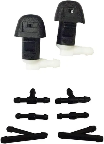 ZHParty - Pulverizador de boquilla de limpiaparabrisas delantero con 6 piezas de conectores para Honda Pilot 09-15, Honda Odyssey 14-17, reemplaza