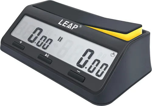 Miniatura 8 de LEAP 9921 - Reloj de ajedrez con gran pantalla, programa actualizado Byo-yomi, retraso y bonus