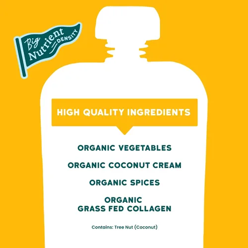 Miniatura 3 de Serenity Kids Alimento para bebés sin lácteos sin lácteos, orgánico por la USDA, proteína de colágeno alimentada con pasto, bolsa de 3.5 onzas sin
