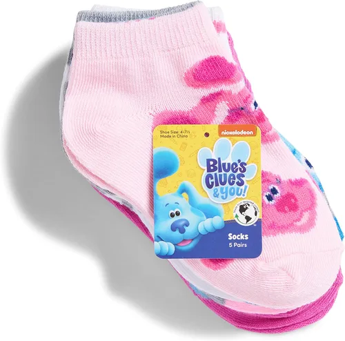 Miniatura 3 de Nickelodeon baby-girls Blues Clues You 5 Pack Shorty Socks