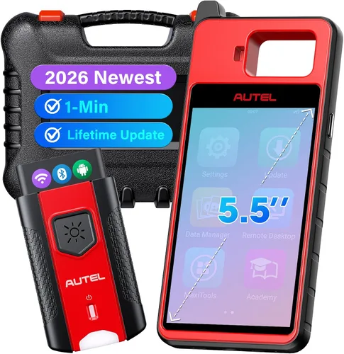 Autel Escáner MaxilM KM100 Herramienta de diagnóstico, nueva herramienta de escaneo KM100 2026, actualización de por vida, OBD-Learn para el 99% de