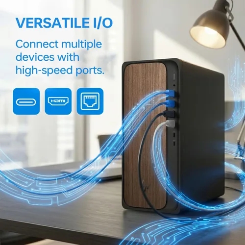 Miniatura 4 de HP OmniDesk (Envy Next Brand) M03 Tower Desktop para profesionales, Core Ultra 7 265 Rendimiento para multitarea y productividad, 16 GB DDR5 RAM, 1