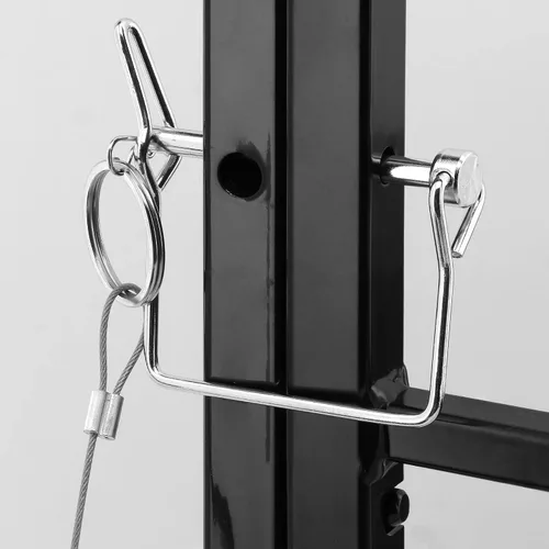 Miniatura 5 de Prime-Line S 4782 - Parrilla de ventana de acero al carbono pintado en negro, 4 barras y bisagras (paquete individual)