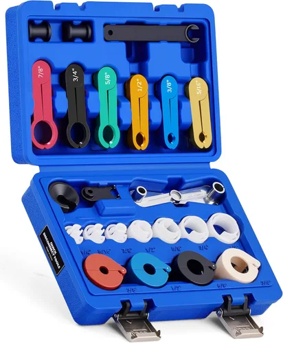Orion Motor Tech Master - Juego de herramientas de desconexión rápida, 25 piezas de herramientas de desconexión de línea para sistemas de Azul