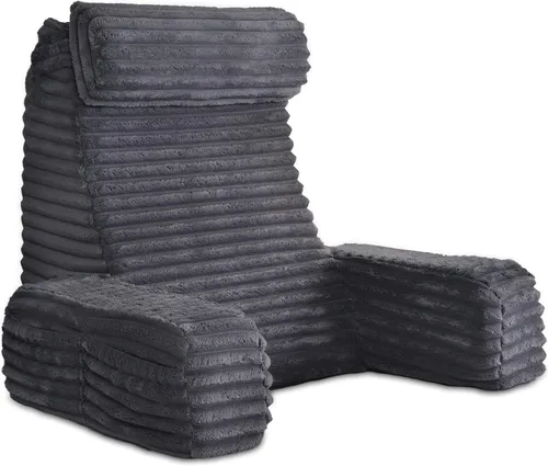 Miniatura 15 de ENITYA Almohada ergonómica XL de 22 pulgadas para sentarse, cojín de respaldo para reclinarse, jugar, descansar, ver la televisión, recuperarse
