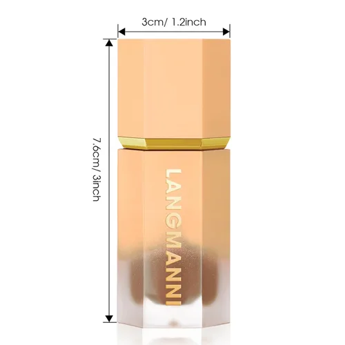 Miniatura 8 de Maquillaje líquido en barra de contorno, varita de contorno facial crema con aplicador de cojín, contorno bronceador cremoso natural mate de larga