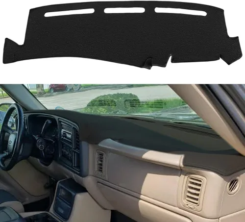 Miniatura 10 de Tapete de Cubierta del Tablero Compatible con GMC Sierra/Chevy Chevrolet Silverado 1999-2006 1500 2500 3500 HD, 2000-2006 GMC Yukon/Yukon XL/Chevy