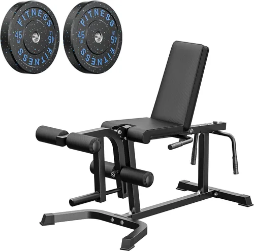 Miniatura 10 de PAPABABE Máquina de extensión y rizado de piernas, máquina ajustable de piernas, extensión de piernas sentadas y máquina de flexión de piernas