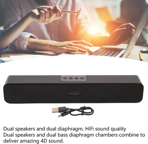 Miniatura 3 de Soundbar 5.0 Altavoz Bluetooth con 5 modos de reproducción, reducción de ruido sonido envolvente para uso doméstico
