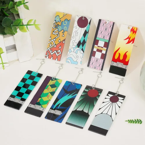 Miniatura 9 de Tanjiro - Pendientes colgantes para mujer, anime cosplay para hombres, Kimetsu No Yaiba, anime cosplay, regalo de Navidad para niñas, Acrílico, otro