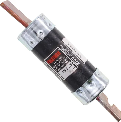 Bussmann Cooper FRN-R-125 FuseTRON Fusible de doble elemento con retardo de tiempo, RK5, 125A, 250V, negro