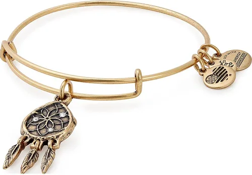 Alex and Ani Path of Symbols - Brazalete expandible para mujer, dije atrapasueños, acabado rafeeliano, 2 a 3.5 pulgadas