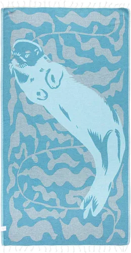 Miniatura 12 de Sand Cloud Marine Life Toalla turca, sin arena, 100% hilo de algodón orgánico, secado rápido, para playa, picnic, manta o toalla de baño, como se