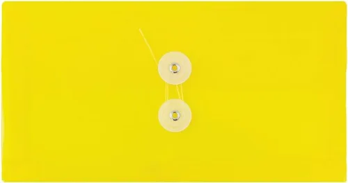 Miniatura 35 de Fundas de plástico con cierre de botón y cordel para guardar documentos (12 fundas de tamaño carta), de JAM Paper, Amarillo