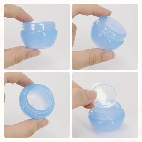 Miniatura 4 de Beauticom - Frascos (0.35 oz / 0.3 fl oz) esmerilados con revestimiento interior para guardar exfoliantes, aceites, ungüentos, cremas, lociones