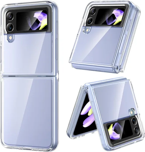VEGO Funda para Samsung Galaxy Z Flip 4, [antiamarillo] delgada y fina funda protectora de TPU de alta calidad a prueba de golpes para Samsung