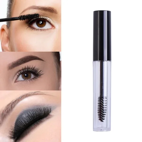 Miniatura 5 de FRCOLOR 5 unids 0.1 fl oz tubo vacío rimel pestañas tubo pestañas crema botella rimel tubo contenedor con 5 embudos para rímel