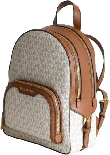 Miniatura 3 de Michael Kors Jaycee - Mochila con logotipo mediano, Vainilla, Mochila