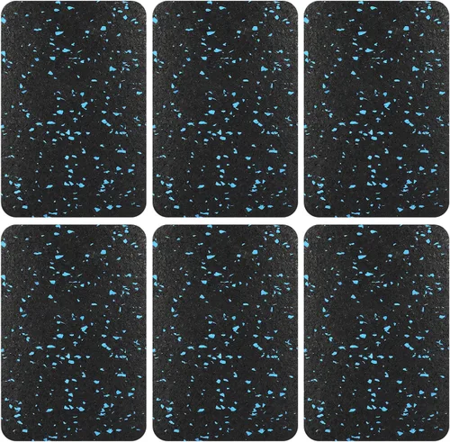 Miniatura 3 de Almohadillas para equipo de ejercicio, 6 almohadillas de goma antideslizantes para amortiguación de vibraciones para bicicleta elíptica y giratoria