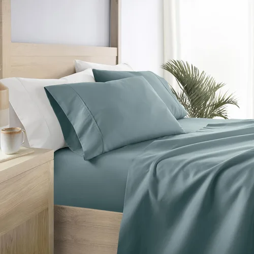 Miniatura 20 de Linen Market Sábanas para cama de tamaño King (azul claro) – Duerme mejor que nunca con estas sábanas King suaves y refrescantes – Bolsillo profundo