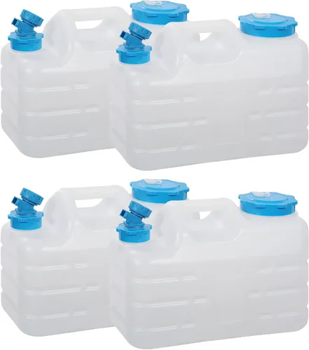 Miniatura 22 de REDCAMP Contenedor de agua portátil de 4 galones/15L con espiga, jarras de agua para camping, tanque de agua, almacenamiento portátil de agua