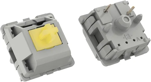 Miniatura 5 de DUROCK Interruptores POM, interruptores de teclado mecánico prelubricados POM completos, interruptores de llave de 5 pines con vástago P3 liso