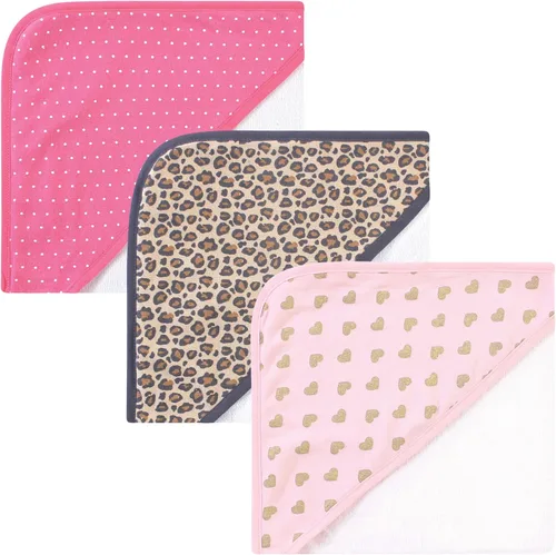 Miniatura 43 de Hudson Baby Toallas unisex con capucha de algodón para bebé, unicornio rosa, talla única