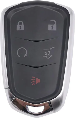 Miniatura 3 de Funda de repuesto para llavero de 5 botones para Cadillac Escalade 2015-2019, CTS, SRX, XT4, XT5, ATS, STS y XD6 CT6 XT5 sin llave, llavero remoto