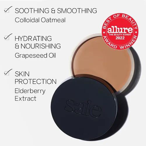 Miniatura 2 de Saie Sun Melt Cream Bronzer - Bronceador facial de bálsamo modulable para esculpir sin esfuerzo, contorno de crema enriquecido con vitamina C, 06
