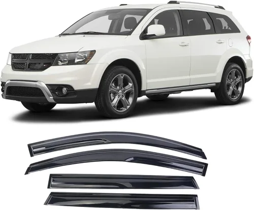 Miniatura 12 de Juego de 4 viseras adhesivas para ventana, deflectores, protectores contra la lluvia, compatible con Toyota Sienna 94153 2004-2009