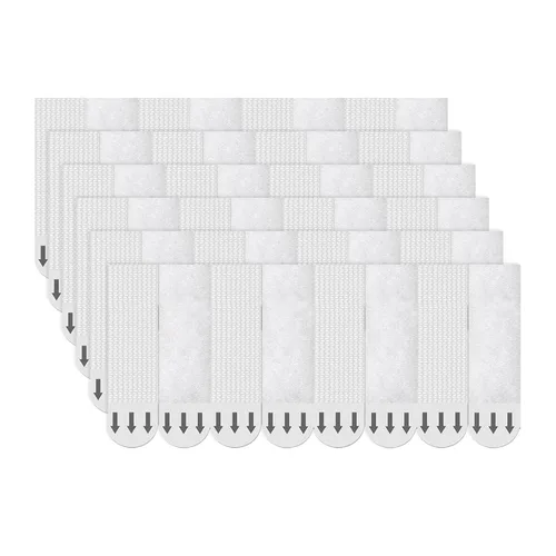 Tiras medianas para colgar cuadros, cinta adhesiva de gancho y velcro, colgador de cuadros sin daños, tiras adhesivas impermeables para colgar