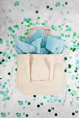 Miniatura 3 de BAGMASTERS The Original Cotton Tote Bag - Bolsa de lona reutilizable para compras de comestibles, decorable con serigrafía de seda artística