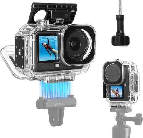 Miniatura 14 de FitStill Funda impermeable subacuática de 196 pies/196.9 ft con interfaz magnética de liberación rápida compatible con DJI Osmo Action 5 Pro/Action