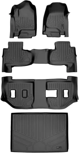 Miniatura 16 de SMARTLINER Alfombrillas de piso de ajuste personalizado para Chevrolet Suburban 2007-2014