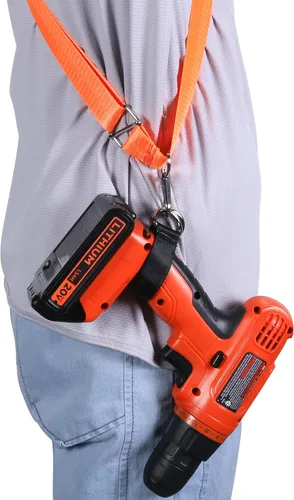 Miniatura 7 de Khanka Soporte de correa de hombro de taladro ajustable, compatible con la mayoría de taladros inalámbricos, especialmente diseñado
