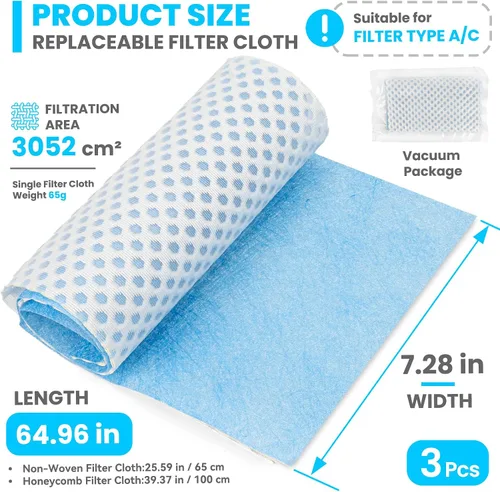 Miniatura 2 de Paño de filtro de piscina tipo a o c, paño filtrante no tejido y paño de filtro de nido de abeja, papel de filtro de piscina - Paño de filtro